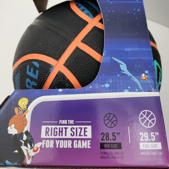 RARE Spalding Tune Squad Space Jam Indoor Outdoor Full Size Basketball 29.5" - Picture 9 of 10